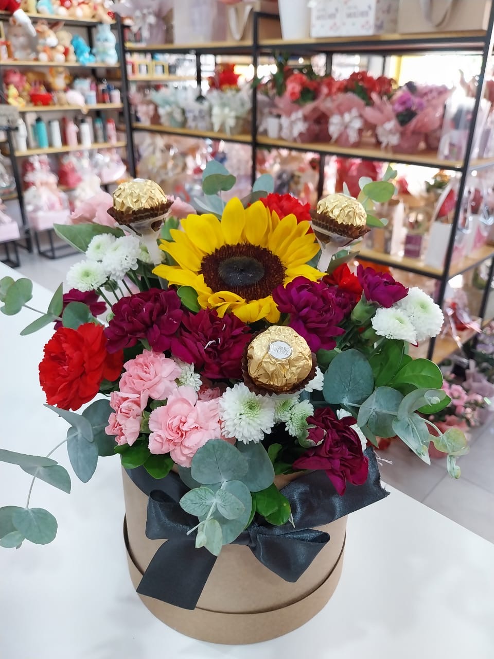 Box Girassol com Ferrero