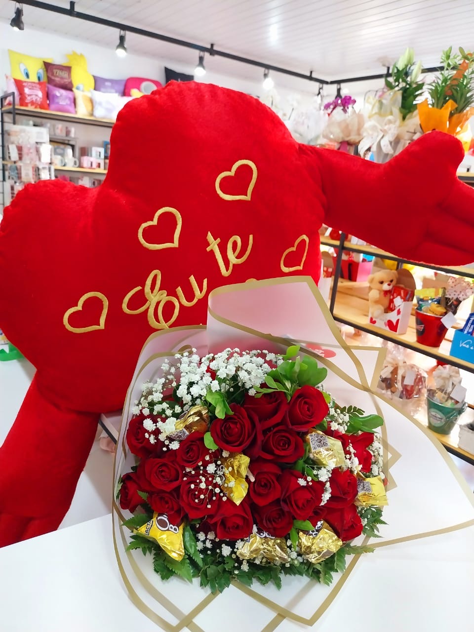 Buquê de Rosas com Bombons